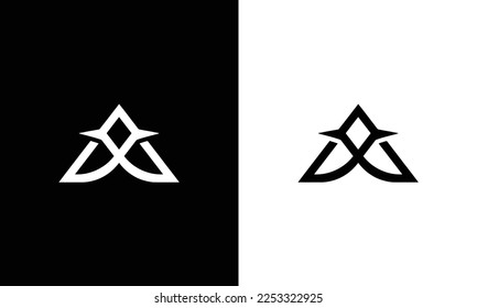 AX XA A AND X Abstract initial monogram letter alphabet logo design