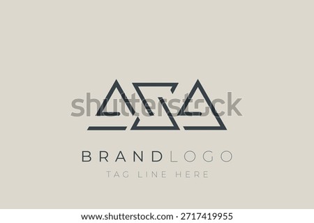 AXA abstract letter logo design. Modern Business Logo Design With Abstract Typography and Contemporary Style