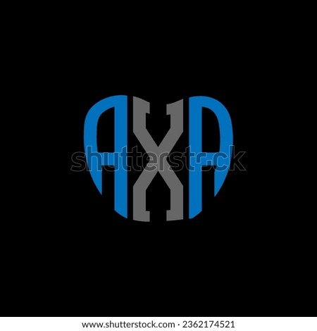 AXA letter logo creative design. AXA unique design.
