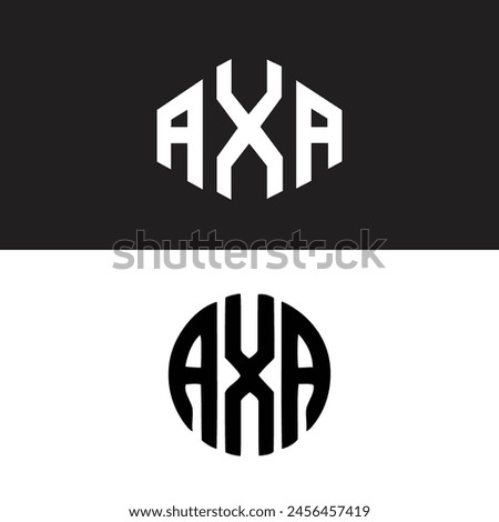 AXA triangle letter logo design with triangle shape. AXA triangle logo design monogram. AXA triangle vector logo template with red color. AXA triangular logo Simple, Elegant, and Luxurious design.