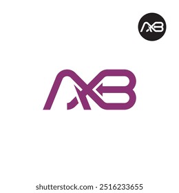 AXB Logo Letter Monogram Design