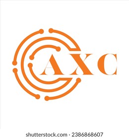 AXC letter design. AXC letter technology logo design on white background. AXC Monogram logo design for entrepreneur and business.