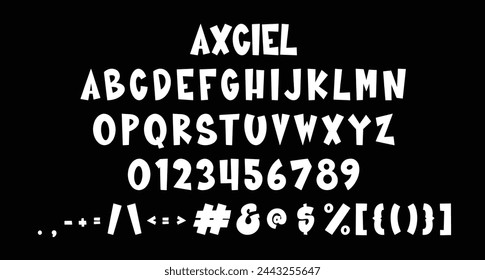 Axciel comic display font. bold stroke, fun character with a bit of ligatures and alternates. To give you an extra creative work.