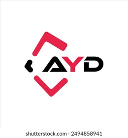 Logo de la letra minimalista creativa de AXD. AXD iniciales de Vector único alfabeto letra logo diseño
