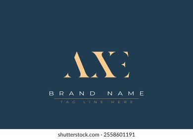 AXE abstract letter logo design. This logo is designed by three abstract letters.