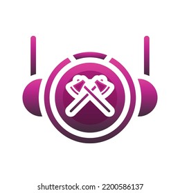 elemento icono de plantilla de diseño de degradado de logotipo de astronauta de ax