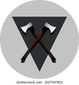 Logotipo de la herramienta Ax Axes Hatchet lumberjack Viviendo estilo nórdico