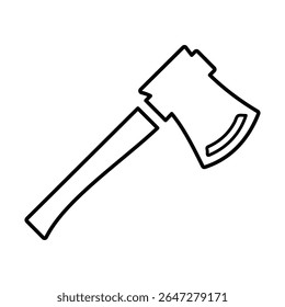 Ax, ícone de lâmina, gráficos de vetor de linha