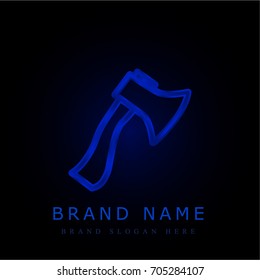 Axe blue chromium metallic logo