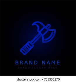Axe blue chromium metallic logo