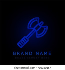 Axe blue chromium metallic logo