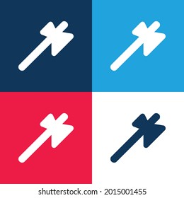 Ax-Blau-Rot-Vier-Farben-Minimal-Symbol