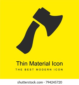 Axe bright yellow material minimal icon or logo design
