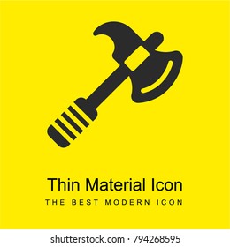 Axe bright yellow material minimal icon or logo design