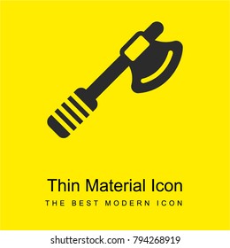Axe bright yellow material minimal icon or logo design