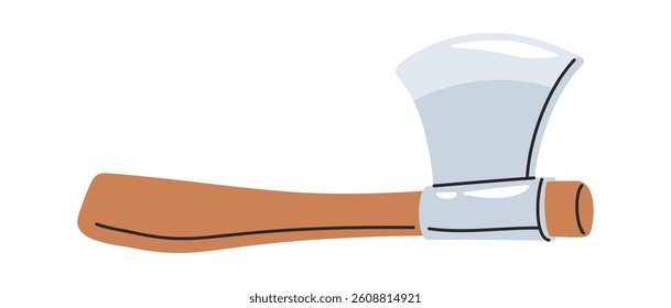 Axe camping equipment hand-drawn element