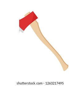 Axe cartoon vector. free space for text. wallpaper. copy space.