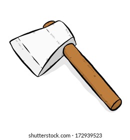 axe / cartoon vector and illustration, isolated on white background.