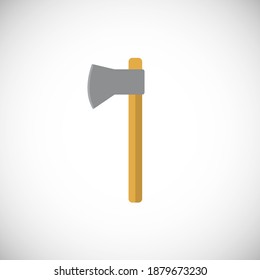 Axe colored icon on white background 