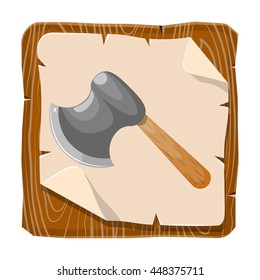Axe colorful icon