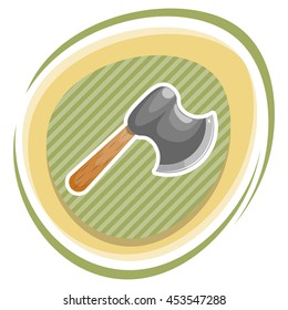 Axe colorful icon