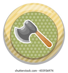 Axe colorful icon