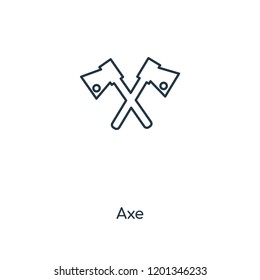 Axe concept line icon. Linear Axe concept outline symbol design. This simple element illustration can be used for web and mobile UI/UX.
