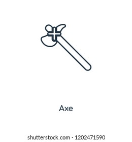 Axe concept line icon. Linear Axe concept outline symbol design. This simple element illustration can be used for web and mobile UI/UX.
