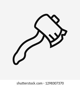 Axe concept line icon. Simple element illustration. Axe concept outline symbol design. Can be used for web and mobile UI/UX . Modern vector style