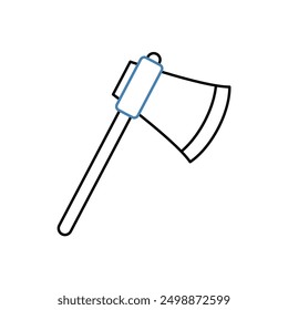 axe concept line icon. Simple element illustration. axe concept outline symbol design.