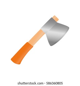 Axe construction tool icon vector illustration graphic design