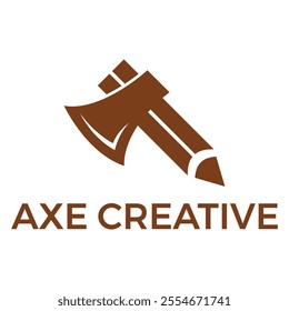 axe creative flat minimalist logo design