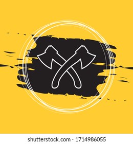 Ilustración Del Vector De Icono Cruzado De Ax Eps10