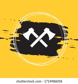 Ilustración Del Vector De Icono Cruzado De Ax Eps10