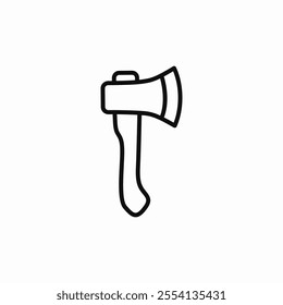 axe cut tool icon sign vector