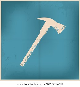 
Axe design on old background,grunge vector