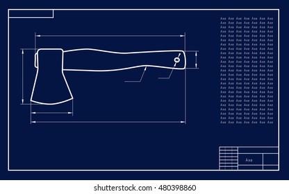 Axe draft blue