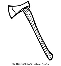 Axe Drawing Illustration Vector Art