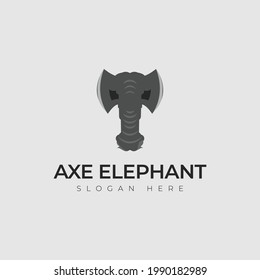 diseño del logotipo o de la plantilla de iconos de ax elefant