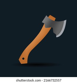 Ax Emoji Vektorgrafik einzeln auf Hintergrund. 3D-Abbildung.