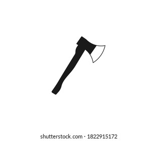 Ax, equipo, icono de herramienta. Ilustración vectorial, diseño plano.