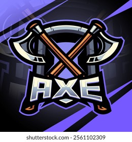 Axe esport mascot logo design