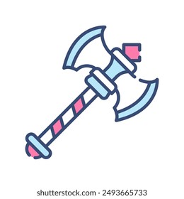 Axe Filled Color Icon, Vector illustration