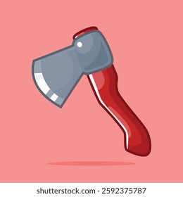 Axe  for fireman in the street vector illustration in 2d cartoon style with simple shape. perfect for design asset or sticker with theme fire fighter 