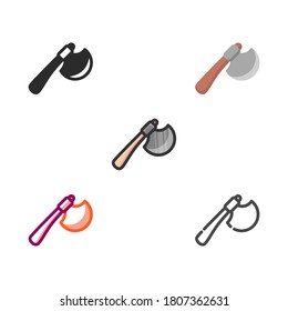 paquete de iconos de halloween plano ax