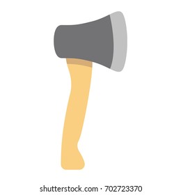 Axe flat icon, build and repair, tool sign vector graphics, a colorful solid pattern on a white background, eps 10.
