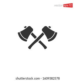 Axe Flat Icon Logo Illustration