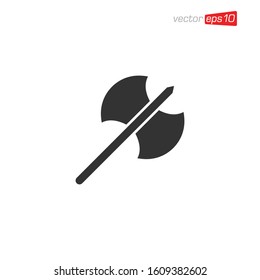 Axe Flat Icon Logo Illustration