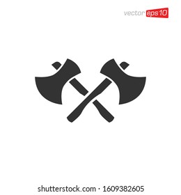 Axe Flat Icon Logo Illustration
