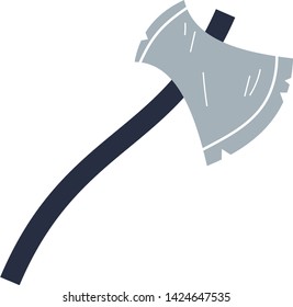 Axe flat illustration on white